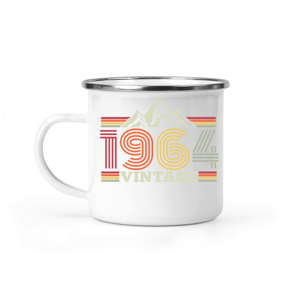 Vintage 1964 Birthday Hiking Mountains Climbing Camping Mug