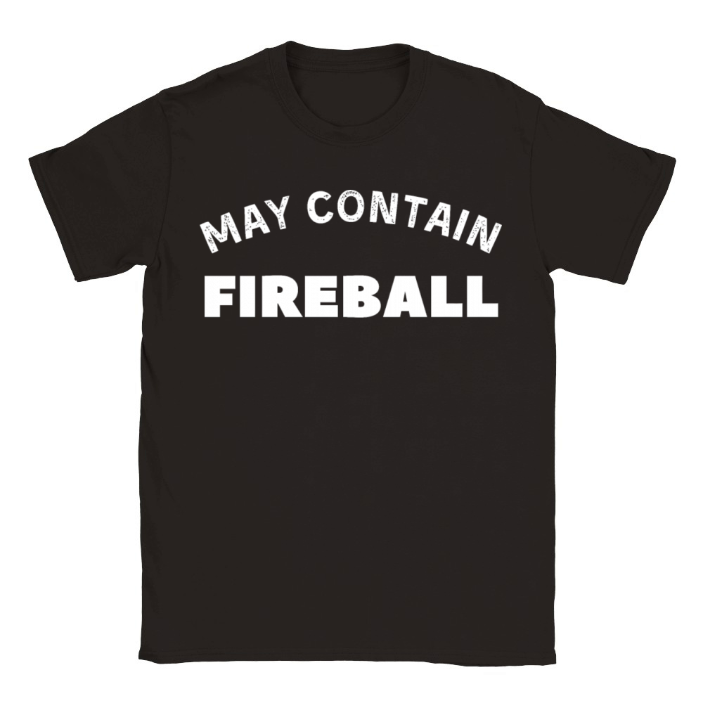 May Contain Fireball vintage Drinker Classic Kids Crewneck T-shirt