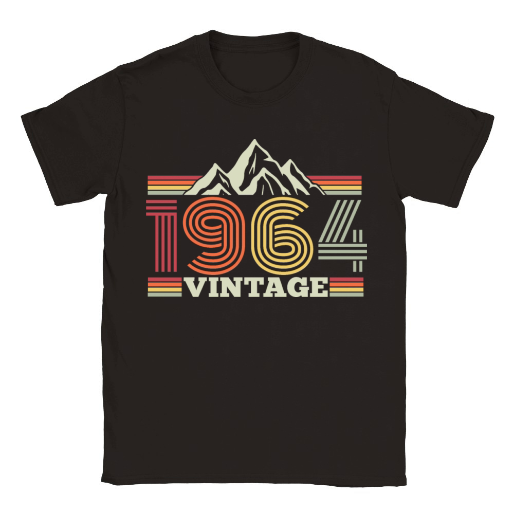 Vintage 1964 Birthday Hiking Mountains Climbing Classic Kids Crewneck T-shirt