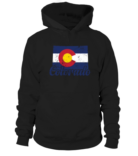 Colorado State Outline Map USA Hoodie Unisex