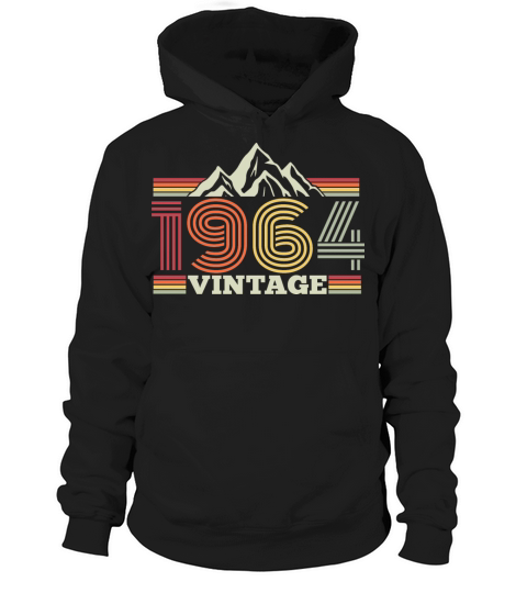 Vintage 1964 Birthday Hiking Mountains Climbing Hoodie Unisex