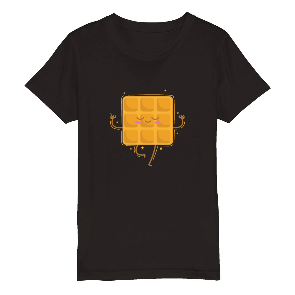 yoga Waffle Dough Pastry Snack Baker Organic Kids Crewneck T-shirt