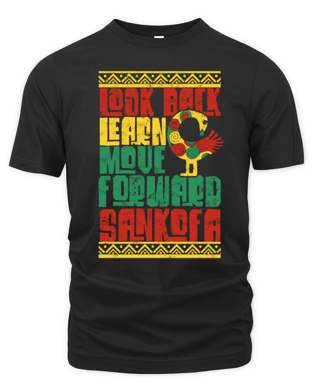 Sankofa Adinkra Black History Organic Unisex T-shirt