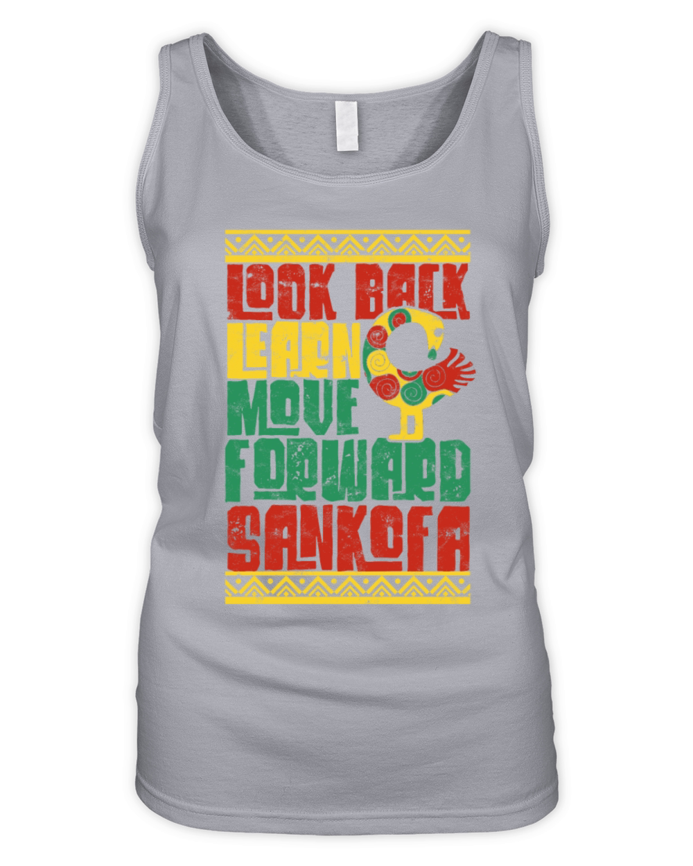 Sankofa Adinkra Black History Organic Women's Tank Top