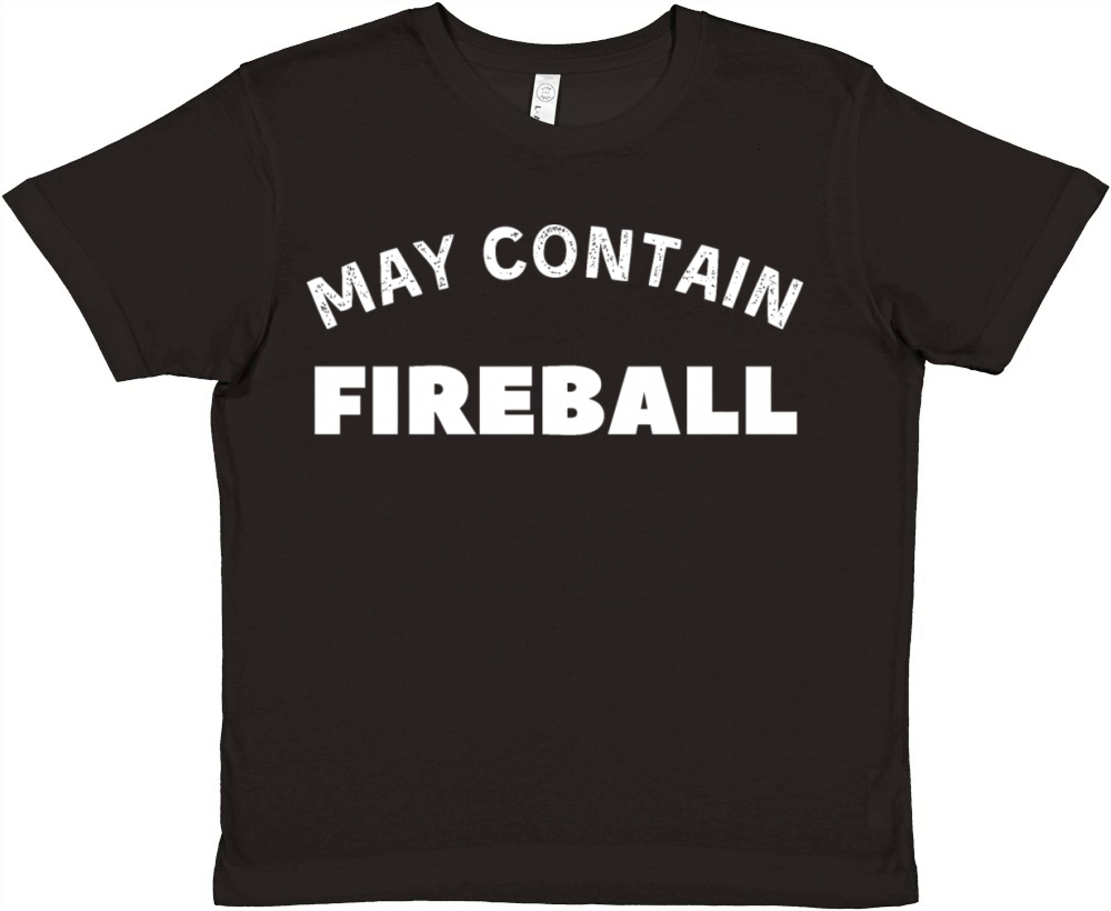 May Contain Fireball vintage Drinker Premium Kids Crewneck T-shirt