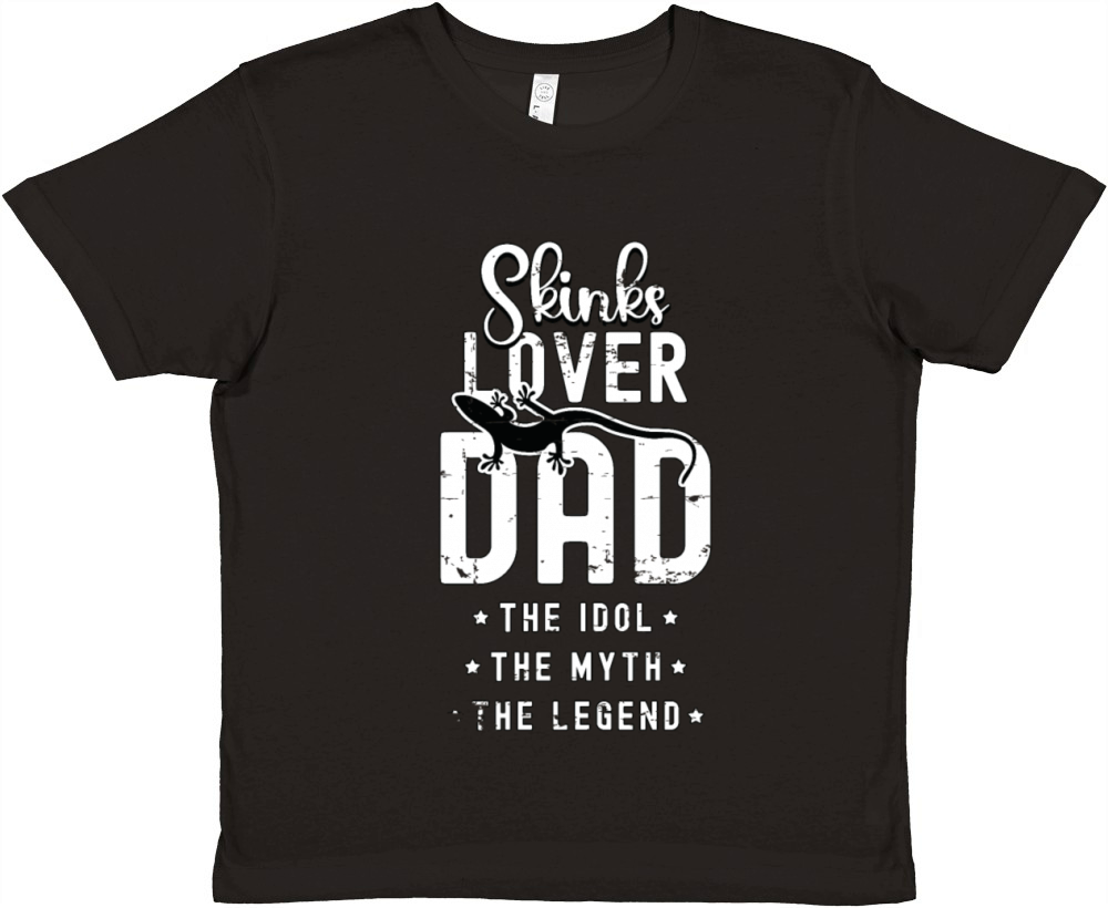 Skinks Lover Dad The Idol The Myth Reptile Lover Premium Kids Crewneck T-shirt