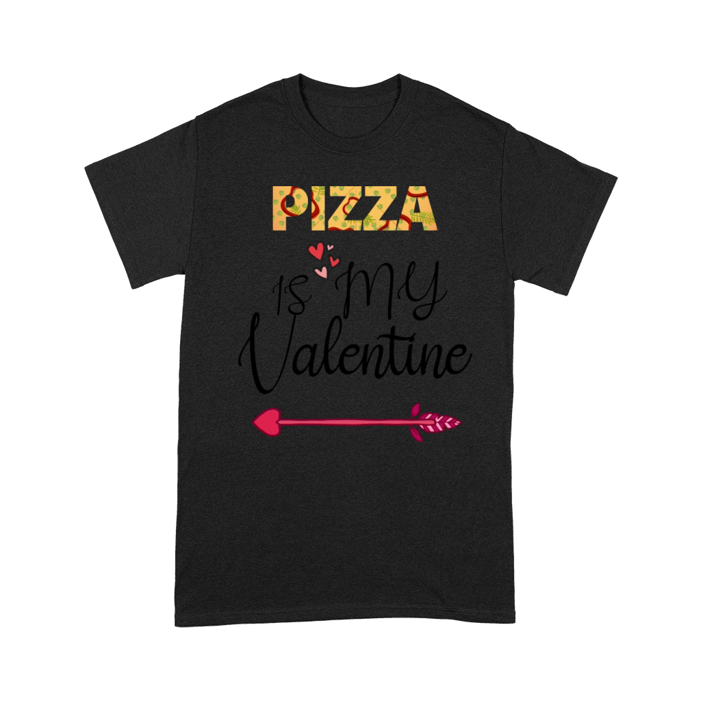 PIZZA is my valentine - Arrow Pointing Right Premium T-shirt