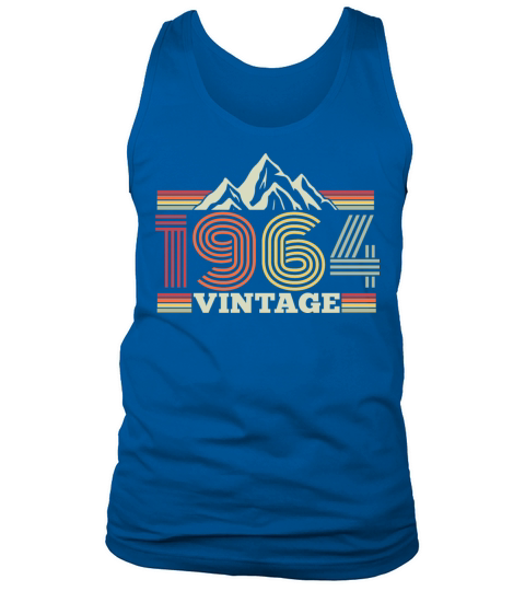 Vintage 1964 Birthday Hiking Mountains Climbing Tank Top Unisex