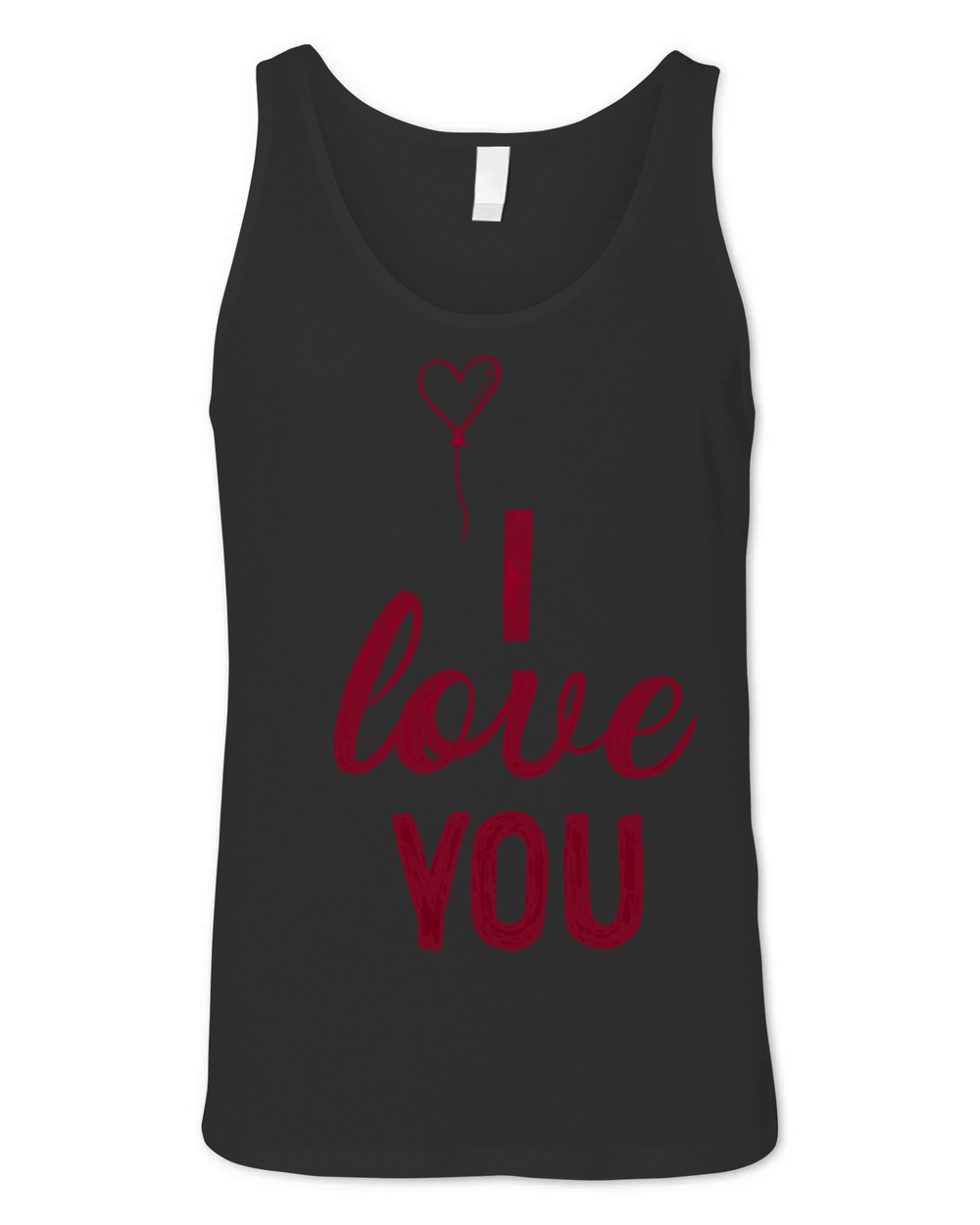 i love you Unisex Jersey Tank