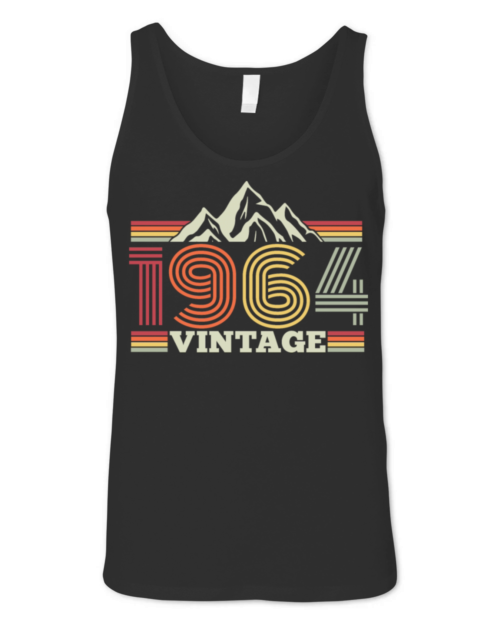 Vintage 1964 Birthday Hiking Mountains Climbing Unisex Jersey Tank