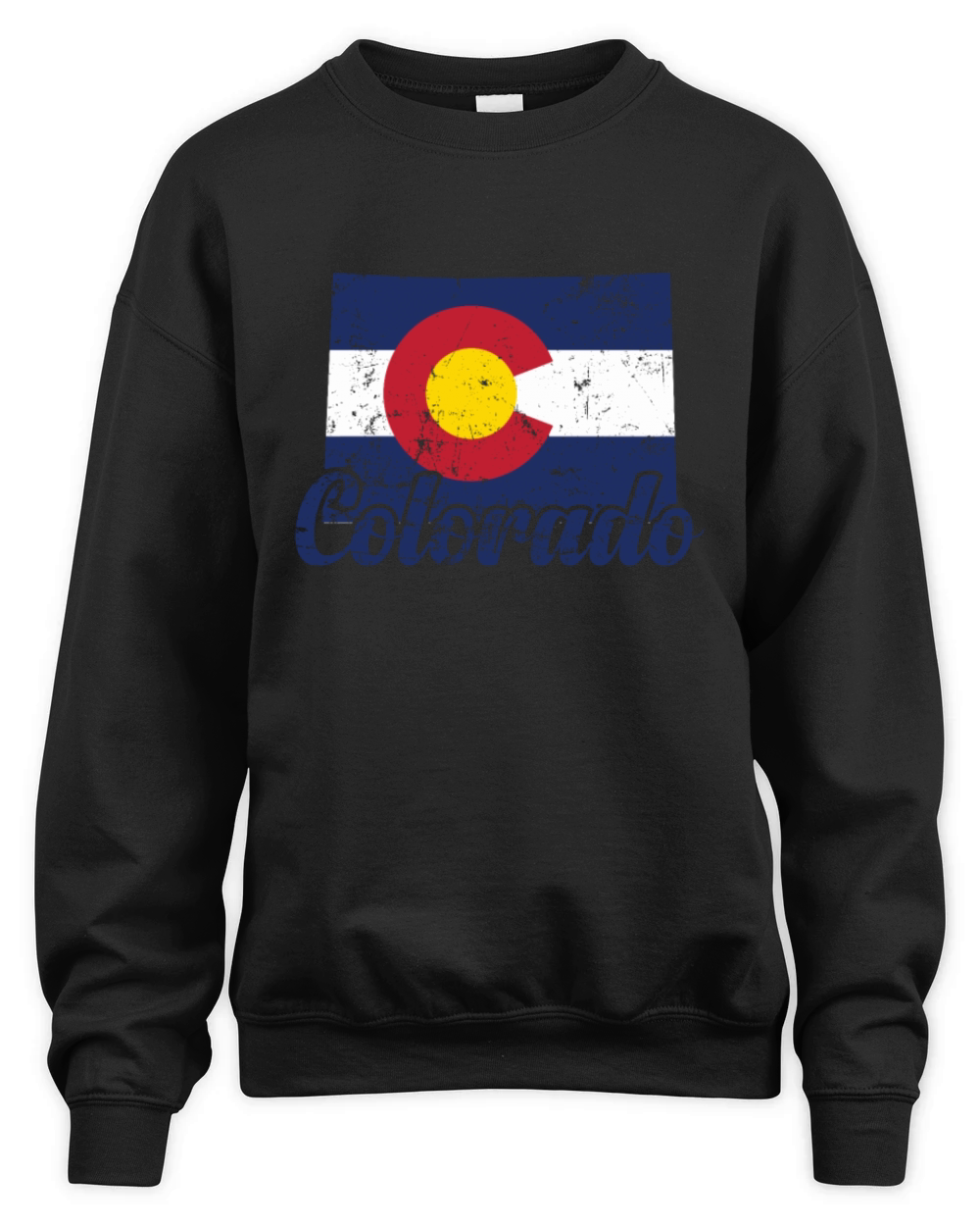 Colorado State Outline Map USA Unisex Premium Crewneck Sweatshirt