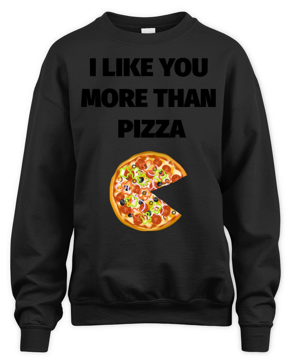 I Like You More Than PIZZA Unisex Premium Crewneck Sweatshirt
