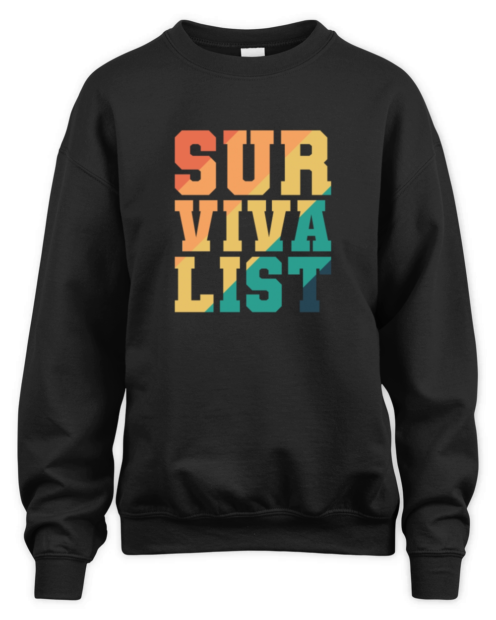 Survivalist Activity Wilderness Campfire Unisex Premium Crewneck Sweatshirt