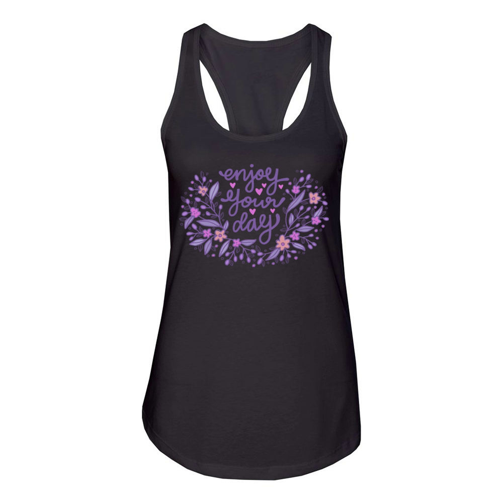enjoy your day Women's Racerback Tank