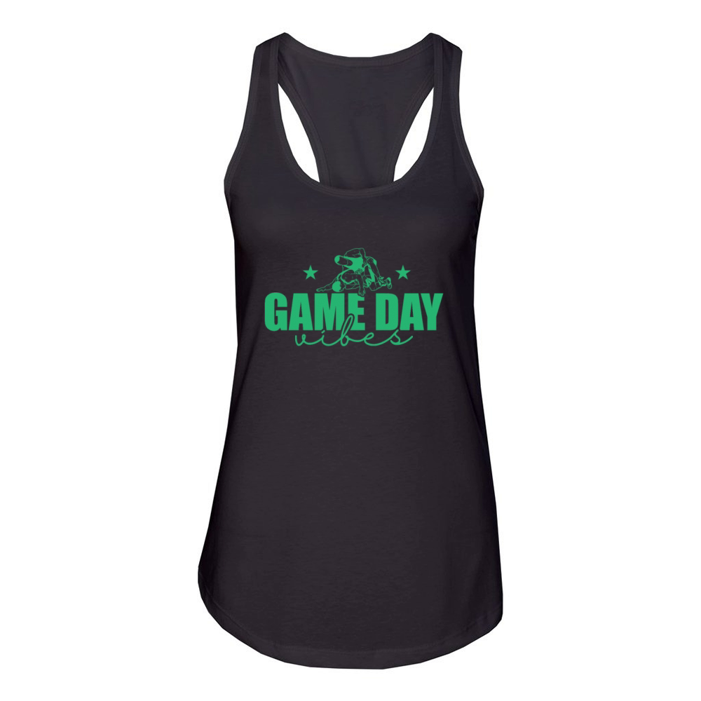 Game Day Vibes Show Story Ring Women's Racerback Tank