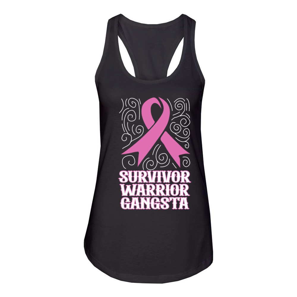 SURVIVOR WARRIOR GANGSTA Women's Racerback Tank