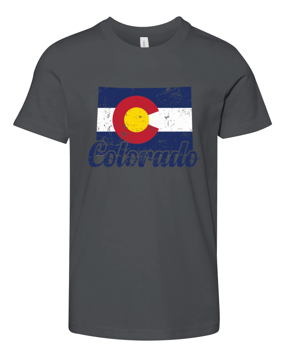 Colorado State Outline Map USA Youth Unisex Jersey Tee