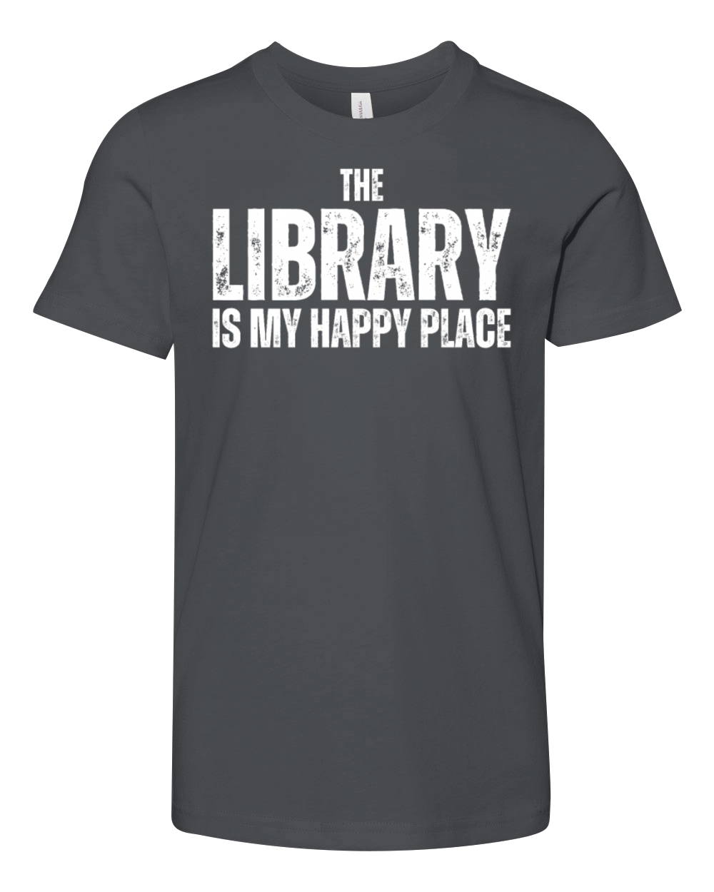 Library Book Lover Reading Bookworm Youth Unisex Jersey Tee