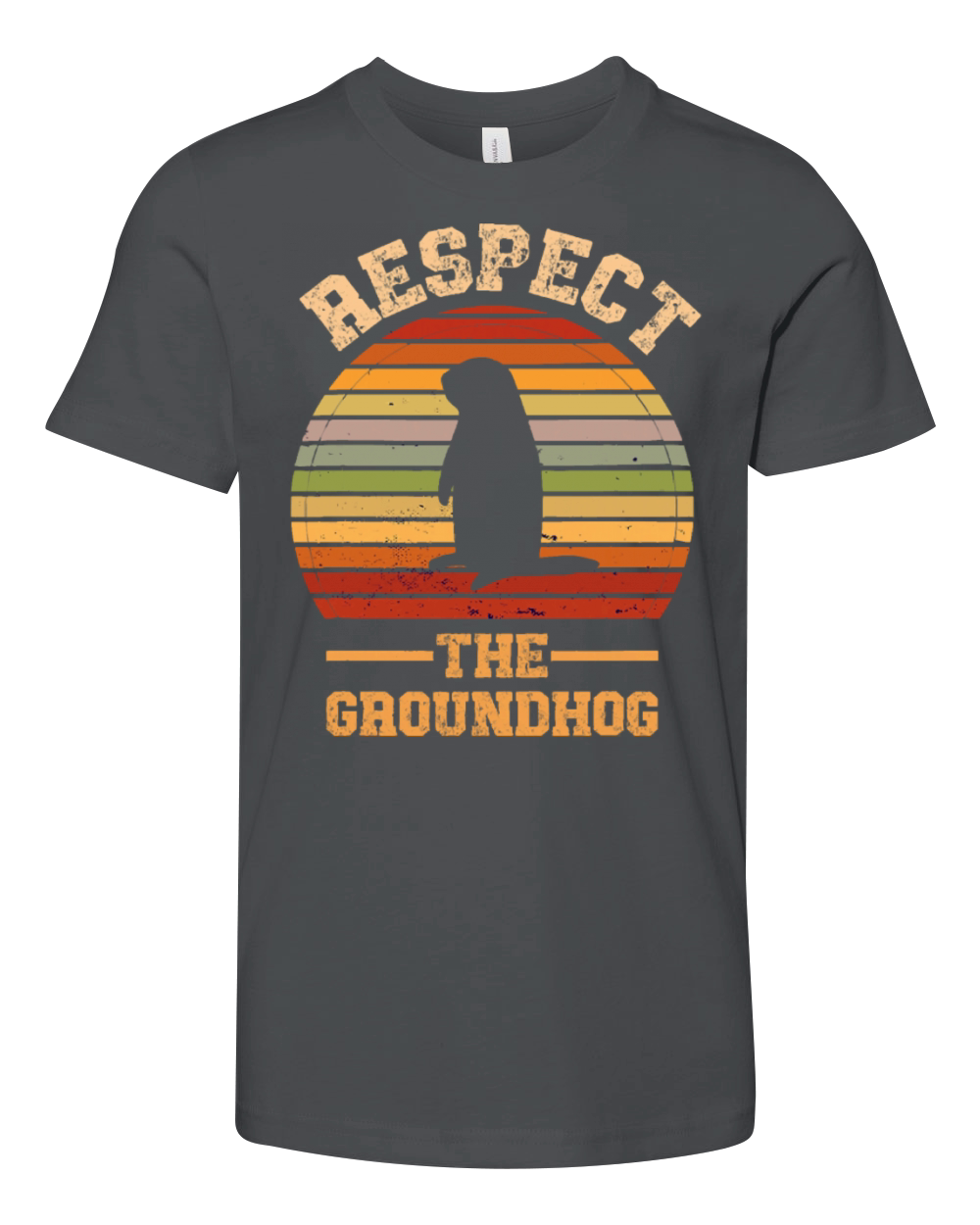 Retro Vintage Respect The Groundhog Holiday Youth Unisex Jersey Tee