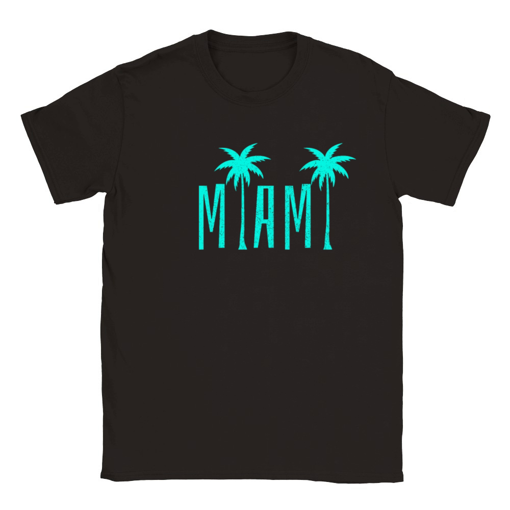 Miami Beach Florida Retro Vintage Classic Kids Crewneck T-shirt