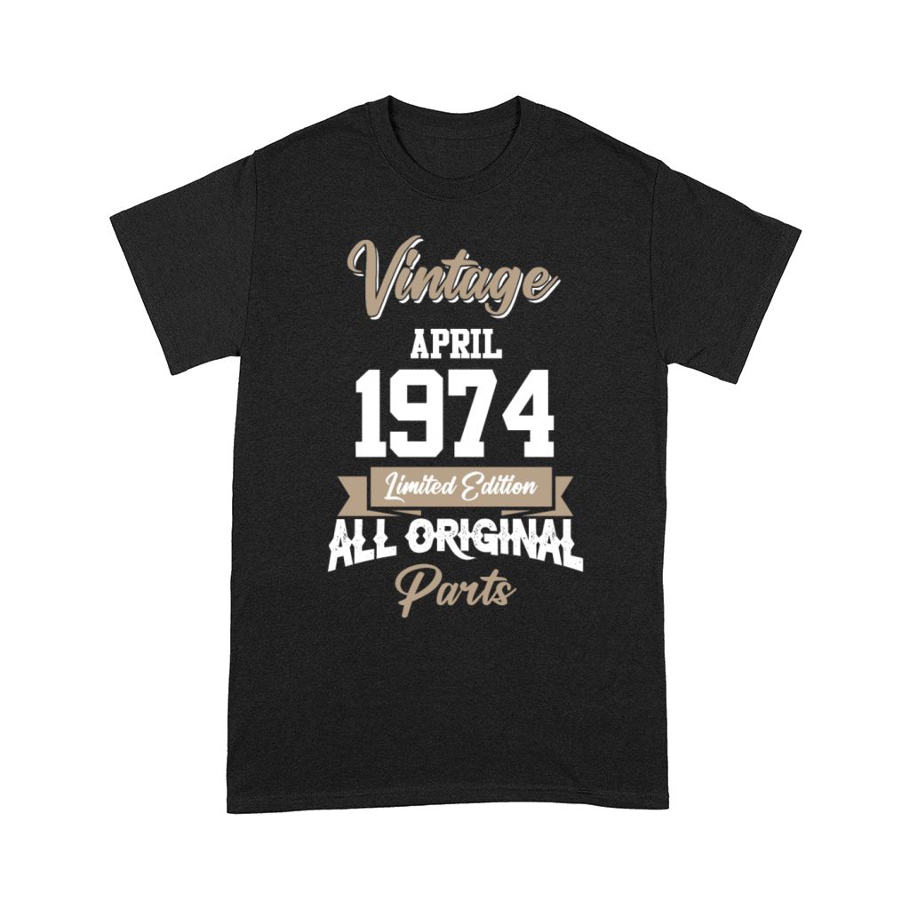 April 1974 Vintage Birthday Present Comfort T-shirt