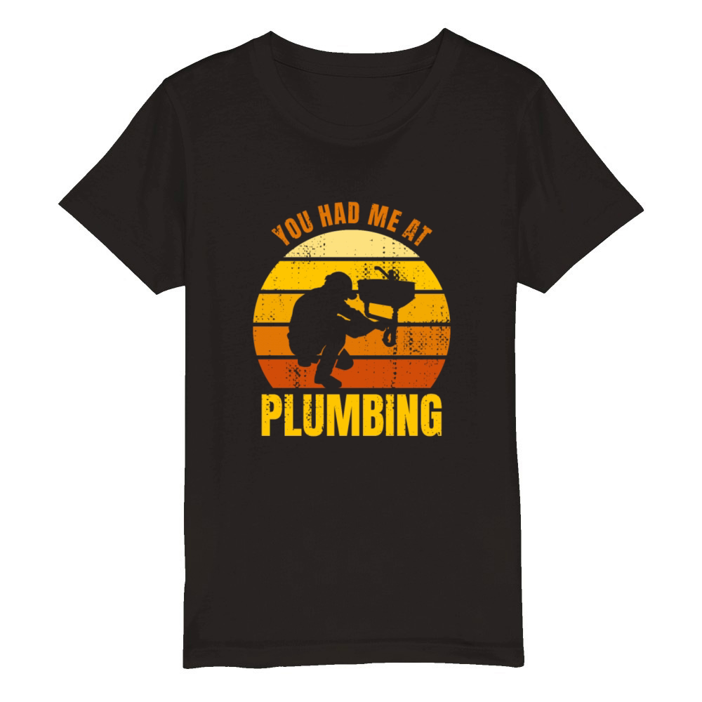 Plumbing Enthusiast Saying Organic Kids Crewneck T-shirt