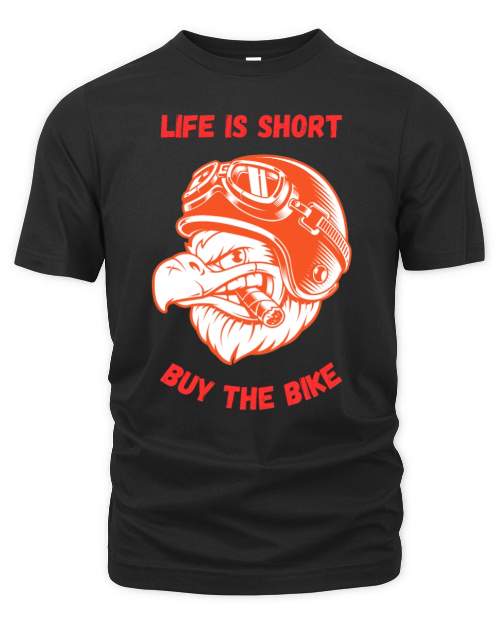 Life Is Short Buy The Bike Funny Quote Organic Unisex T-shirt