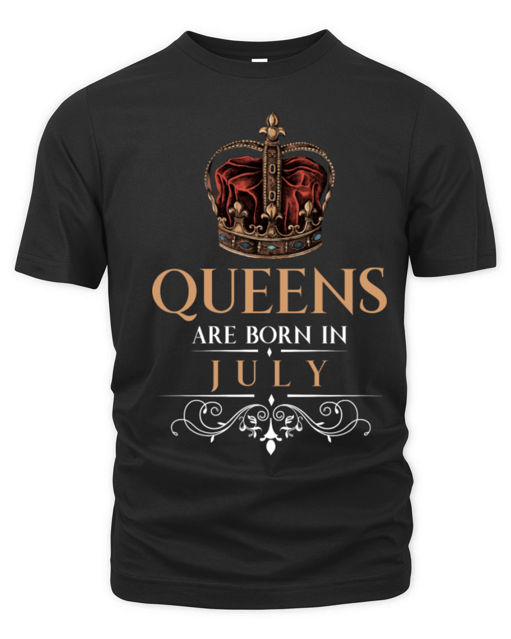 Queens Are Born In July Organic Unisex T-shirt