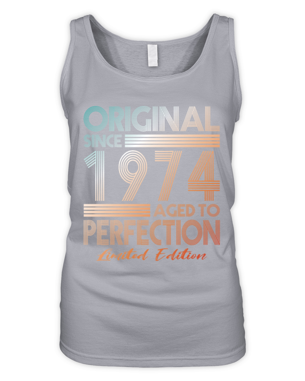 50th birthday vintage 1974 original since 1974 Organic Women's Tank Top