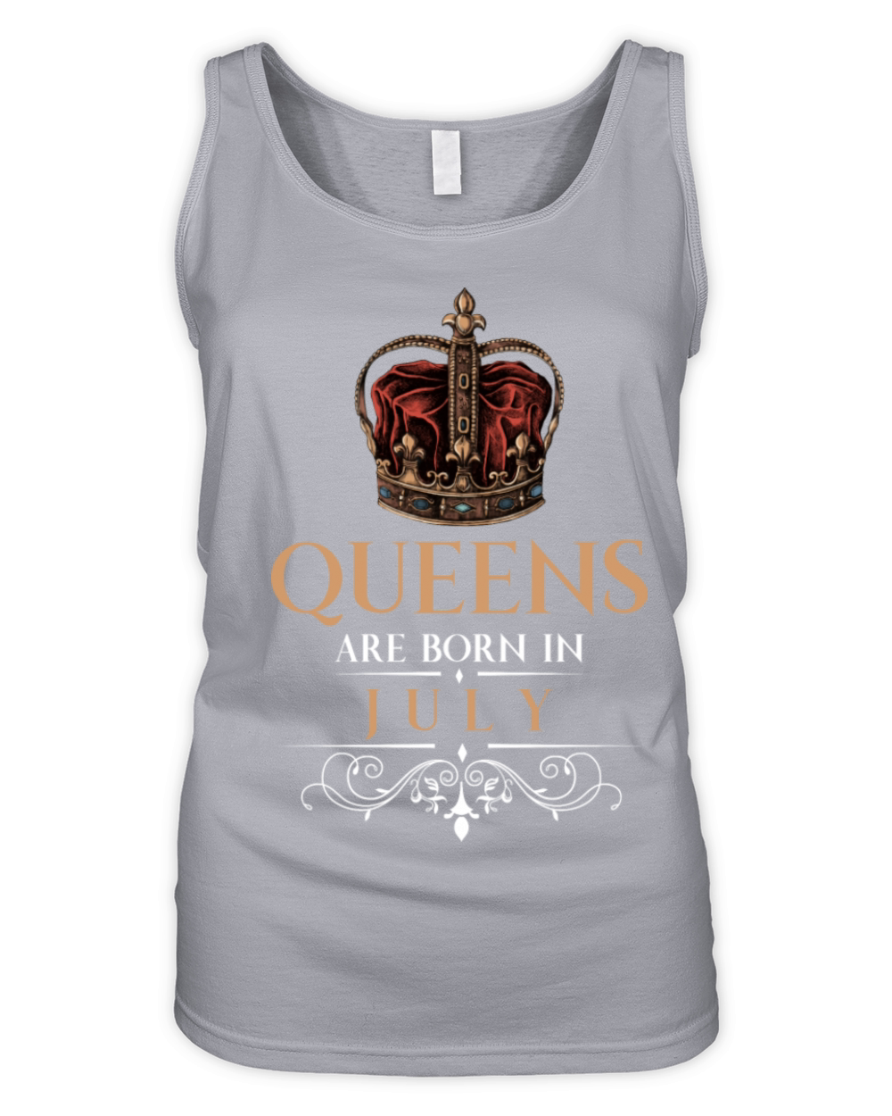 Queens Are Born In July Organic Women's Tank Top