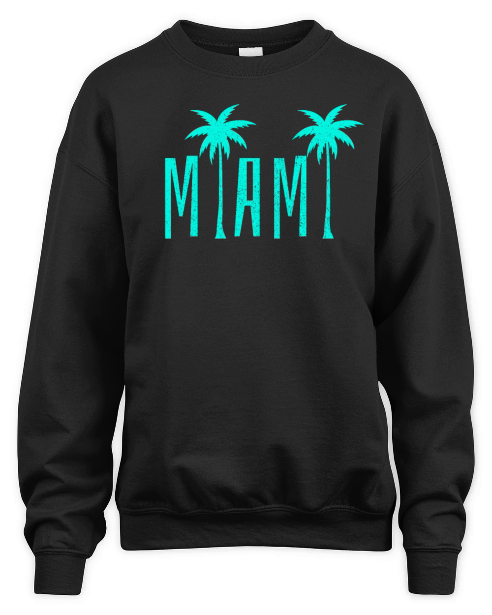 Miami Beach Florida Retro Vintage Unisex Premium Crewneck Sweatshirt