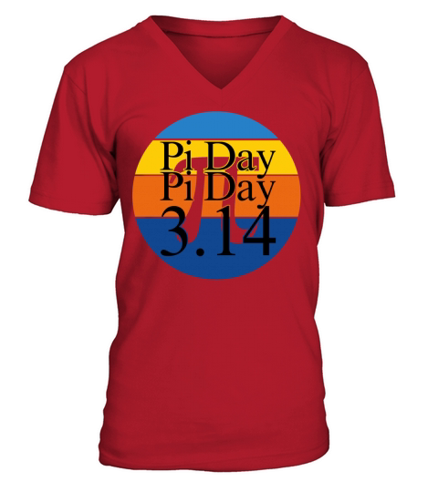 VINTAGE PI DAY V-Neck T-shirt