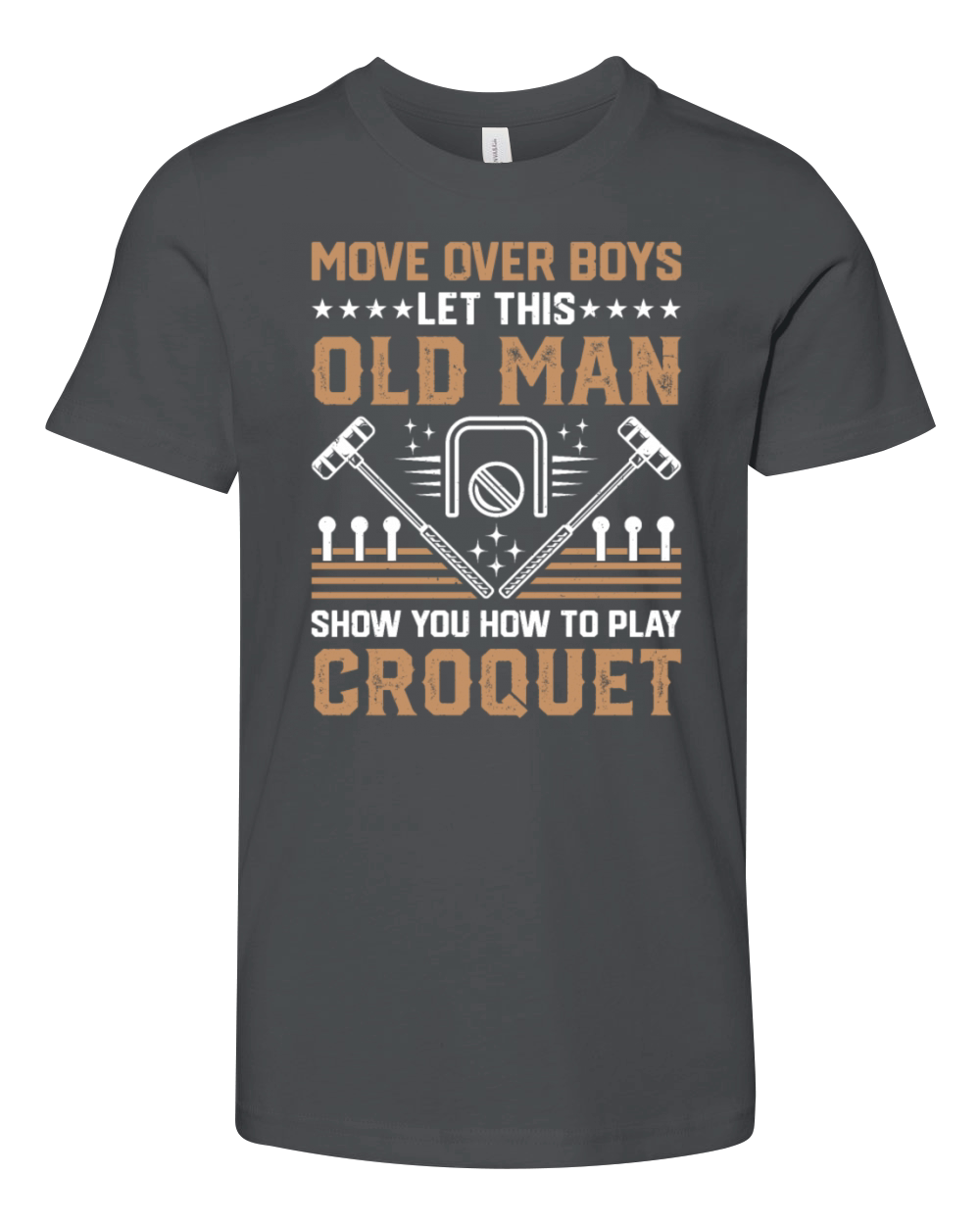 Croquet - Let This Old Man Show You How To Play Cr Youth Unisex Jersey Tee