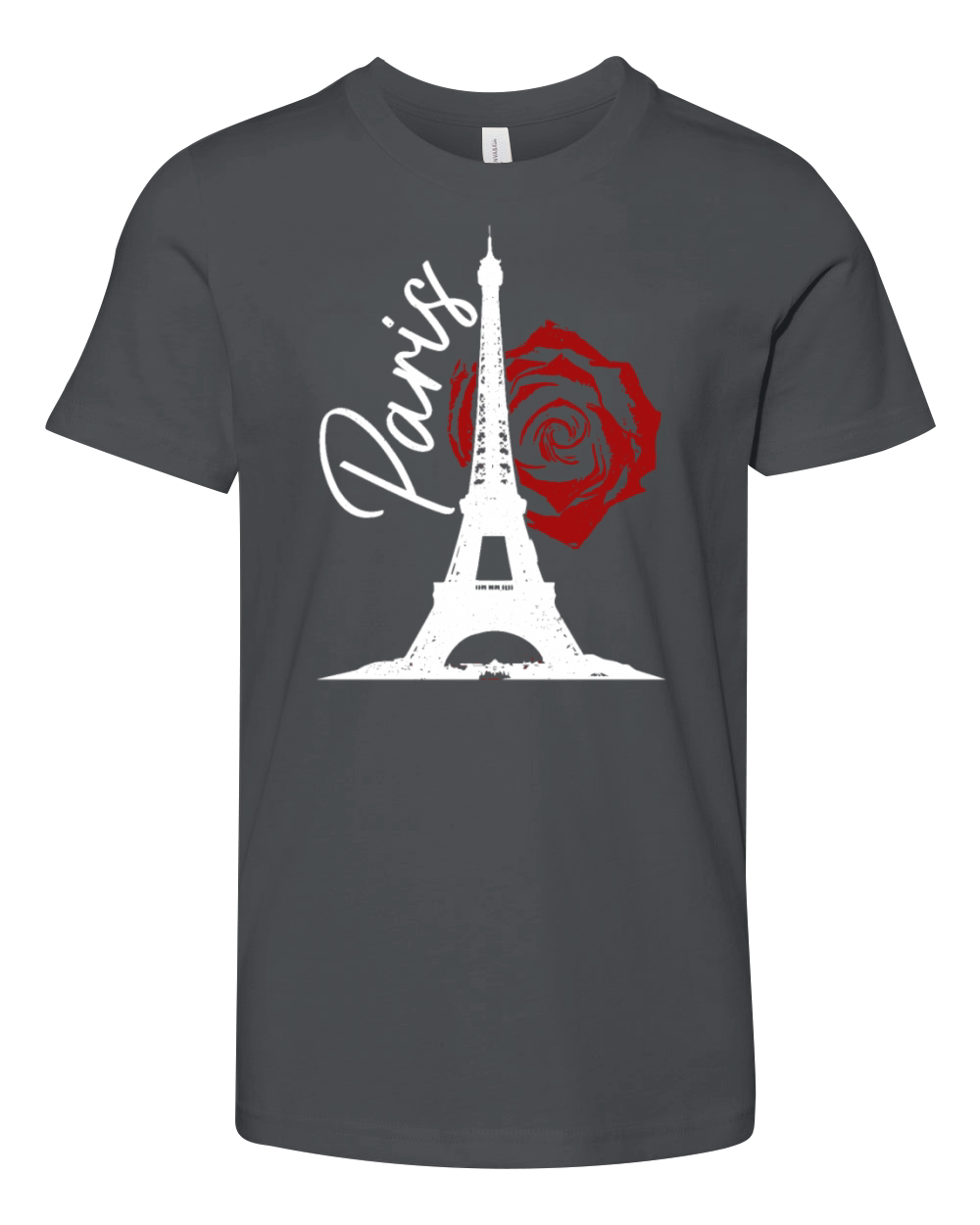 Paris France Eiffel Tower Souvenir Youth Unisex Jersey Tee