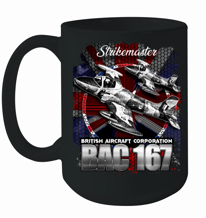 BAC 167 Strikemaster RAF Vintage Military Aircraft Ceramic Mug