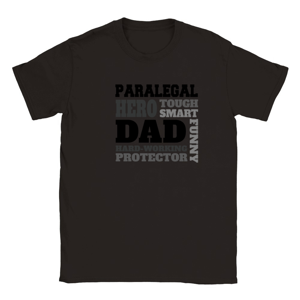 Daddy job funny Quote Dad Paralegal Classic Kids Crewneck T-shirt