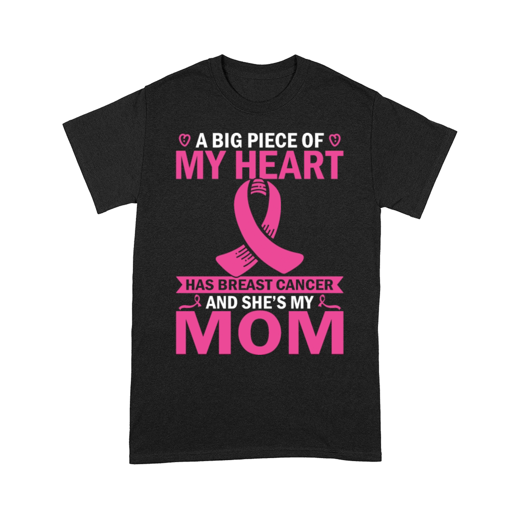 Pink Ribbon Mom Breast Cancer Warrior Comfort T-shirt