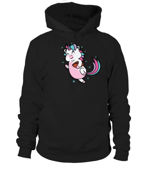 Unicorn playing Rugby or Football Hoodie Unisex