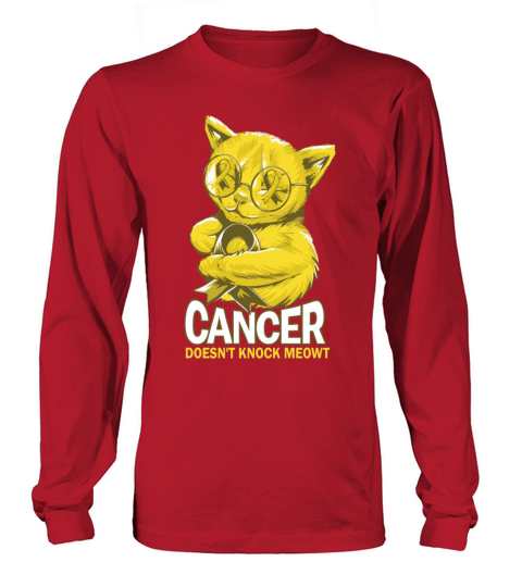 Cancer Doesnt Knock Sarcoma Bone Cancer Long sleeved Unisex