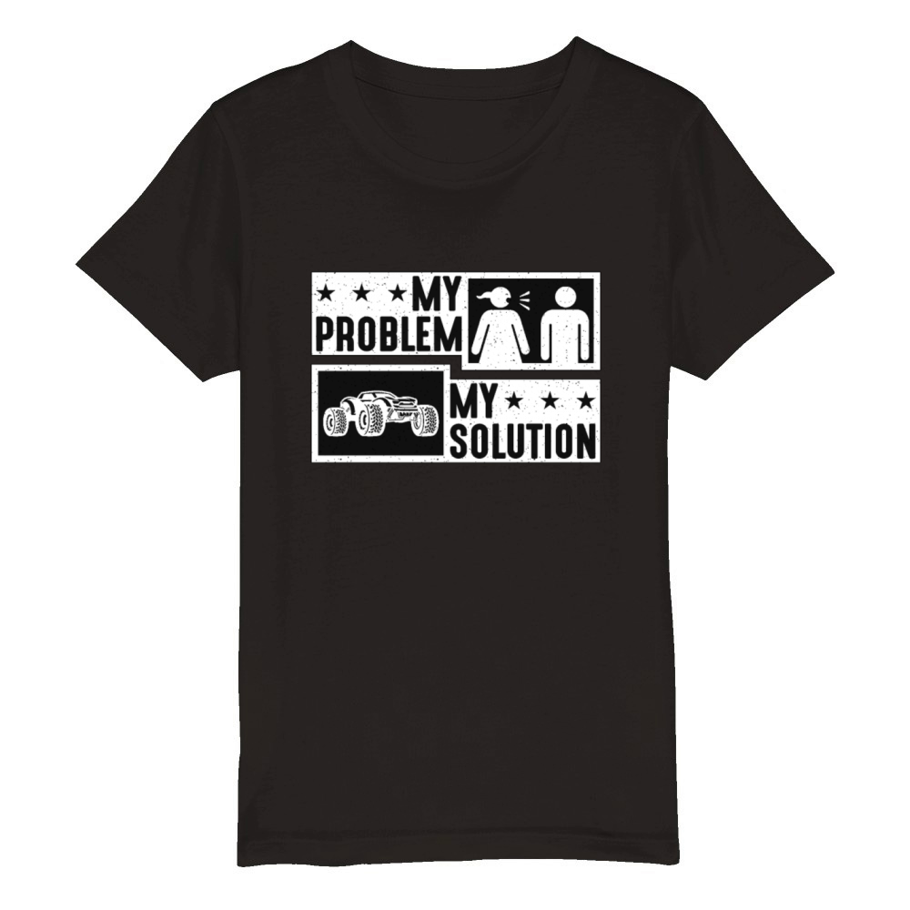 RC Model Racing Lover My Problem My Pictogram Dad Organic Kids Crewneck T-shirt