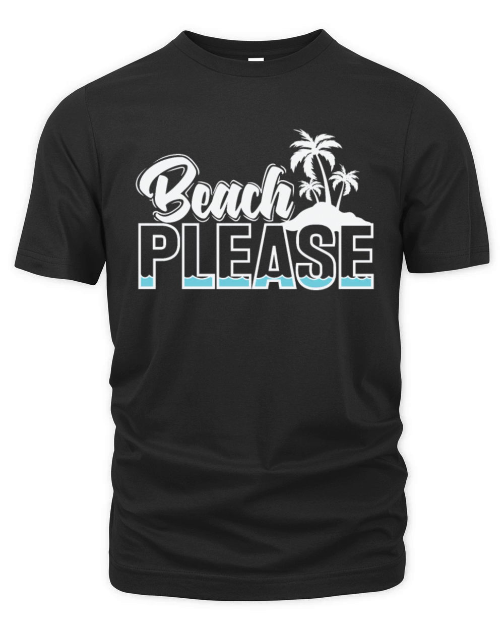 Beach Please Vacation Organic Unisex T-shirt