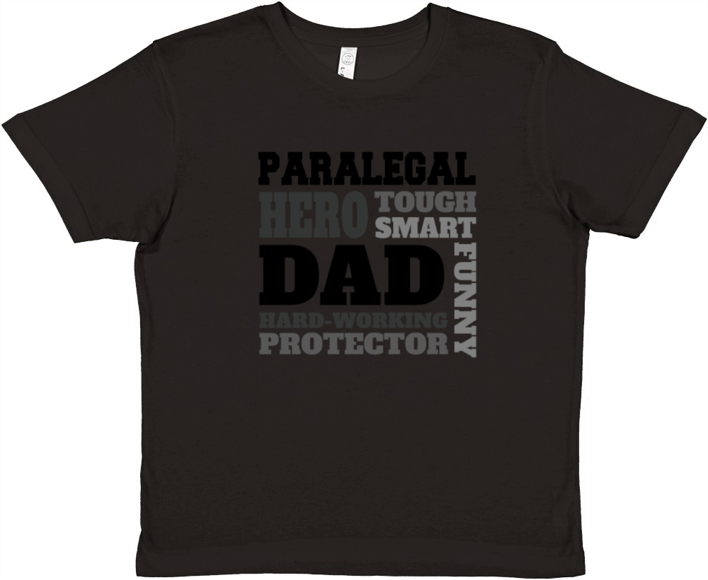 Daddy job funny Quote Dad Paralegal Premium Kids Crewneck T-shirt