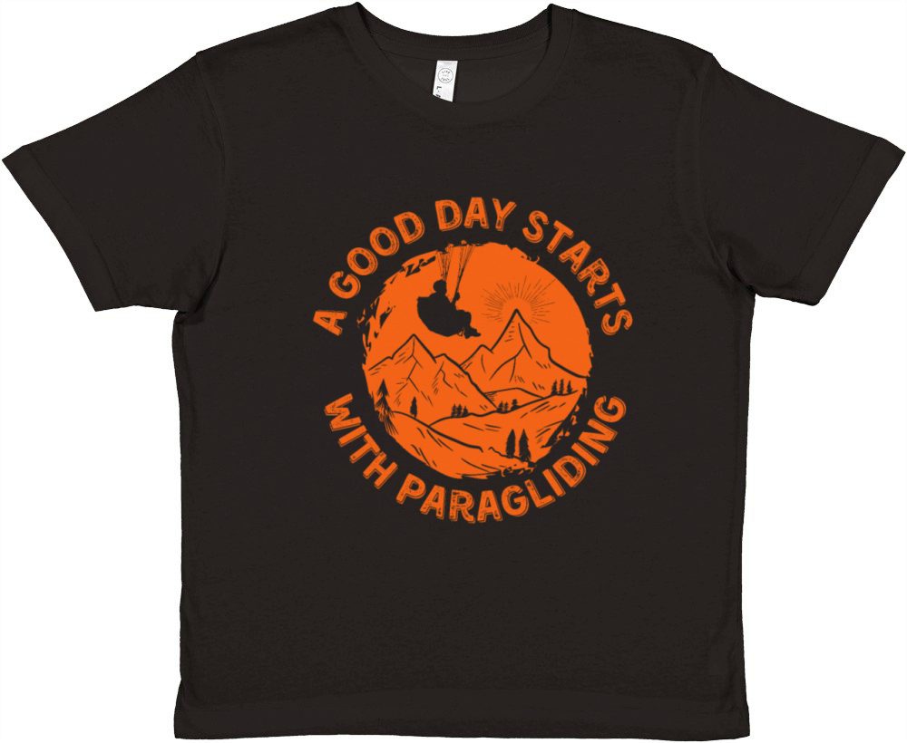 Paragliding Premium Kids Crewneck T-shirt