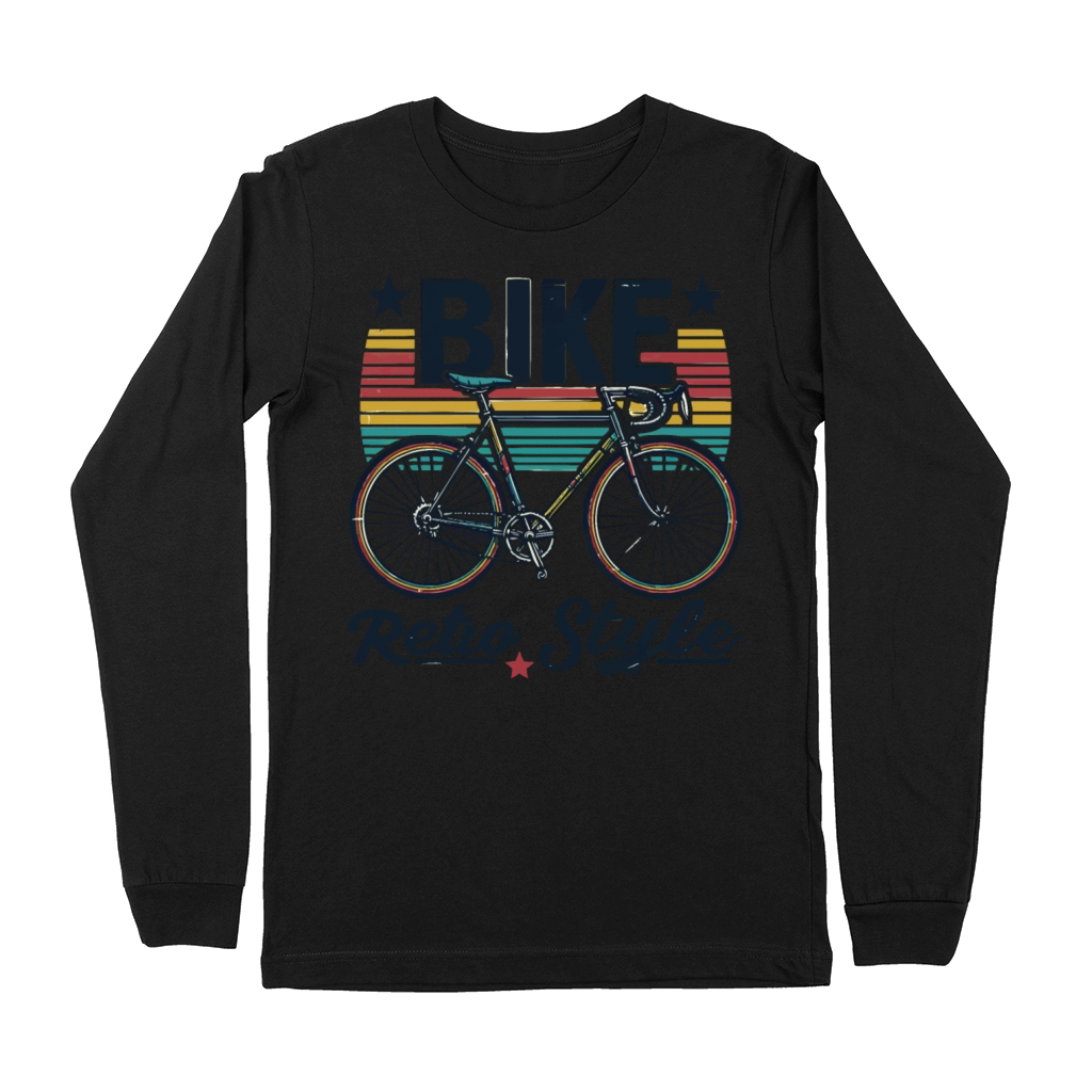 Bike Retro Style - bicycle in retro style Premium Long Sleeve