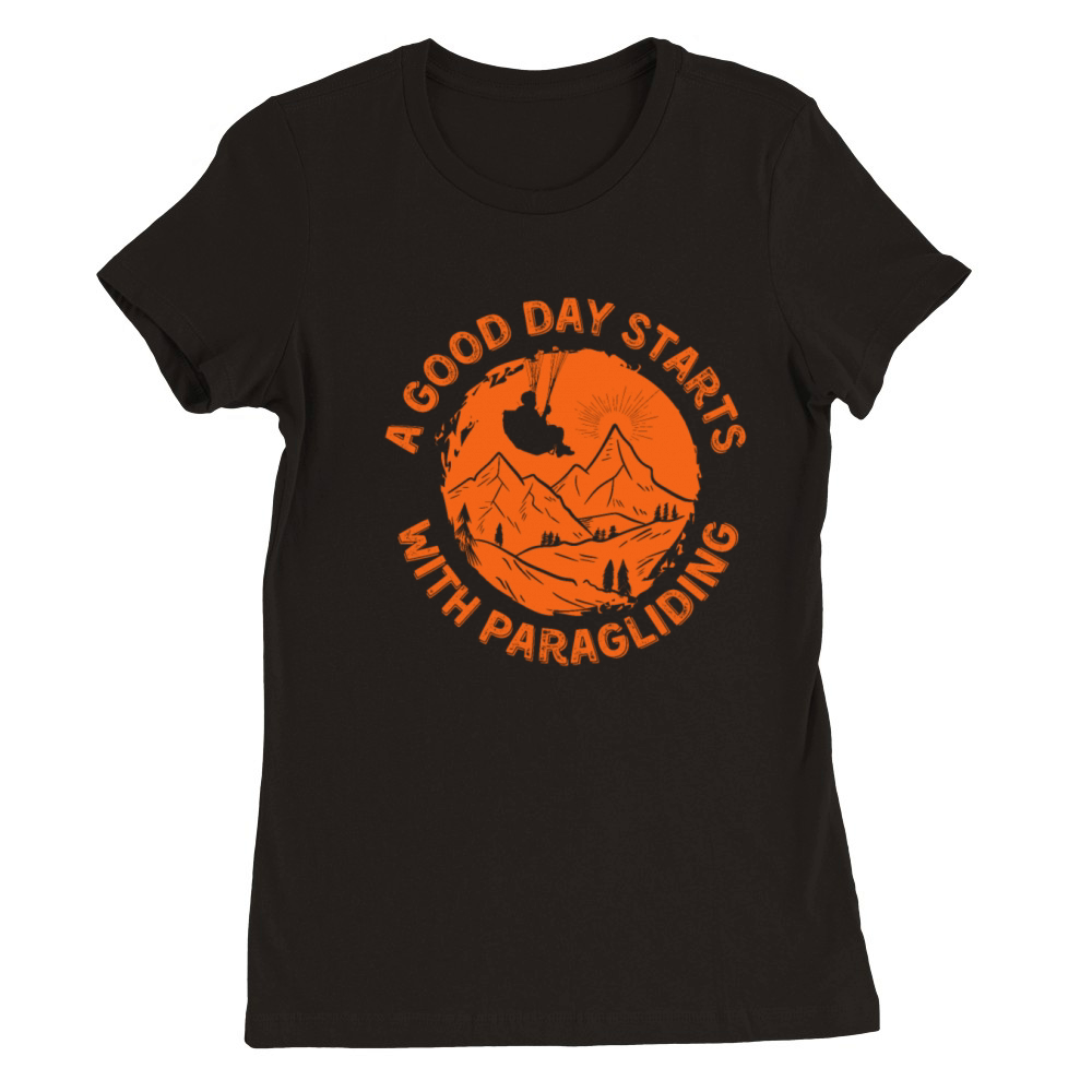 Paragliding Premium Womens Crewneck T-shirt