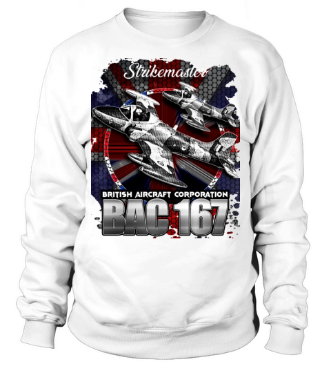 BAC 167 Strikemaster RAF Vintage Military Aircraft Sweatshirt Unisex
