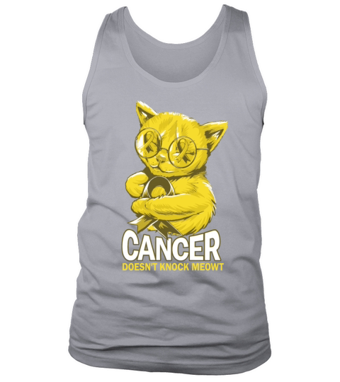 Cancer Doesnt Knock Sarcoma Bone Cancer Tank Top Unisex