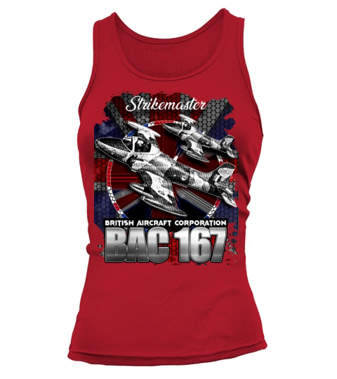 BAC 167 Strikemaster RAF Vintage Military Aircraft Tank top Woman