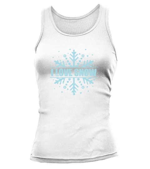 I Love Snow Winter Season toboggan Tank top Woman