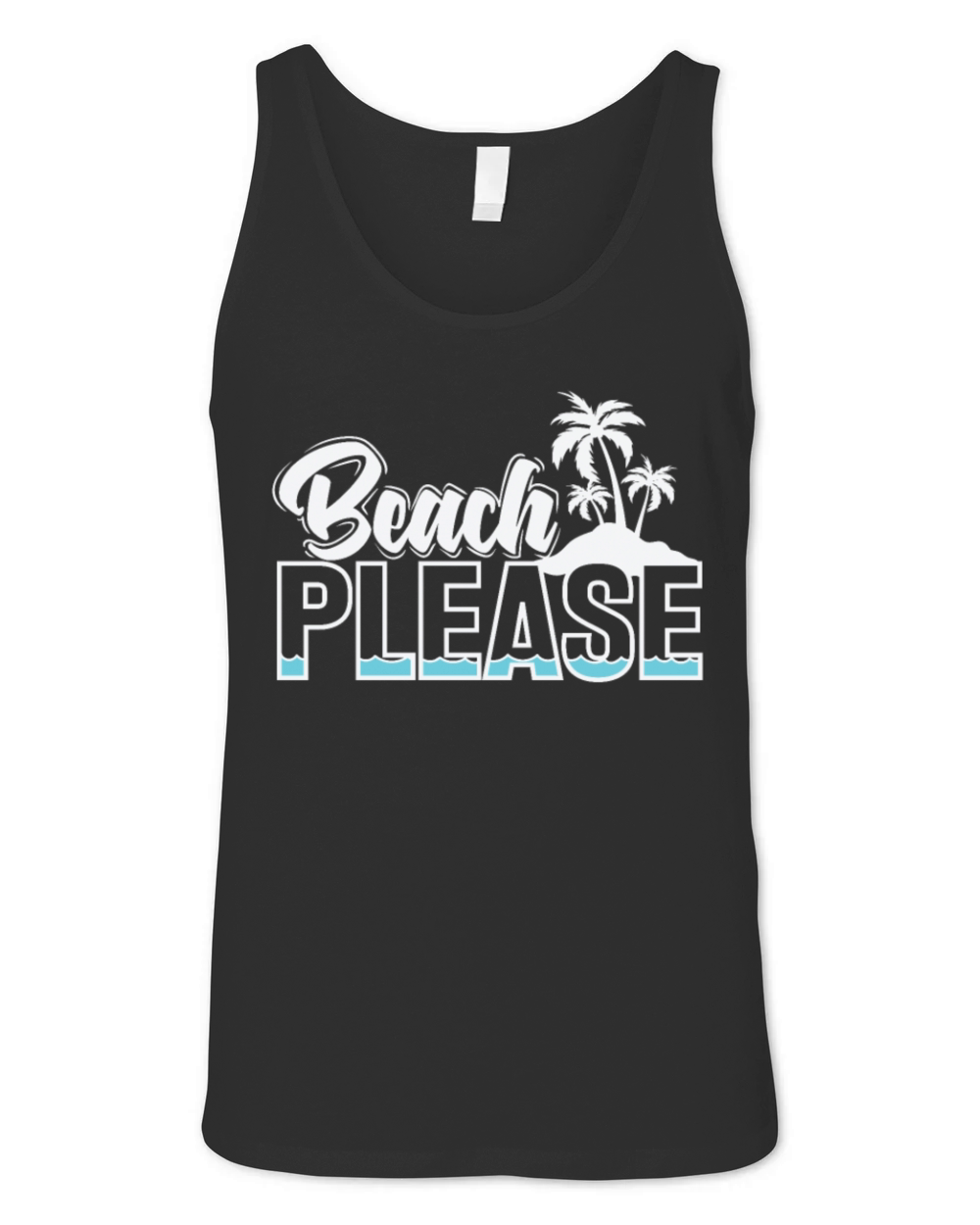 Beach Please Vacation Unisex Jersey Tank